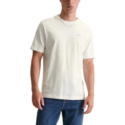 Image of Marc O&#039;Polo Denim Short Sleeve LOGO ON Chest Basic Tshirt, Men&#039;s, Size: XXL, Egg white
