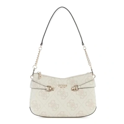 Image of Guess Lorelei TOP ZIP Shoulder BAG Handbag, Women&#039;s, Size: One Size, Bone