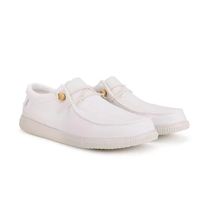 Image of WALK IN Pitas WP150 WALLABI Washed Men&#039;s Loafers for Summer Boat Shoes Sports Sneakers Shoes, White, 41 EU