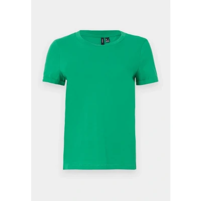 Image of Vero Moda Vmpaula Basic Tshirt, Women&#039;s, Size: XS, Bright green
