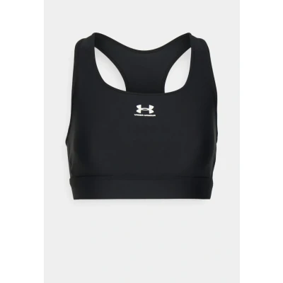 Image of Under Armour UA HG MID Padless Medium support sports bra, Women&#039;s, Size: XS, Black/white