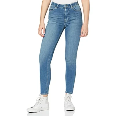Image of NA KD HIGH Waist Jeans Skinny Fit, Women&#039;s, Size: 8, Mid blue