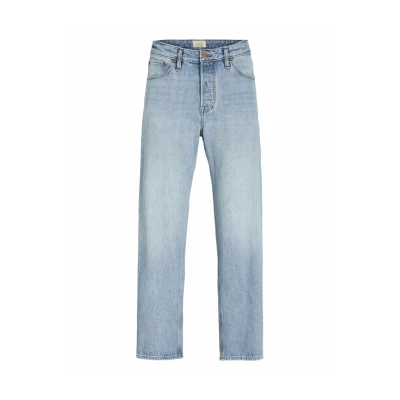 Image of Jack &amp; Jones Jjieddie Jjcooper AM NOOS LID Straight leg jeans, Men&#039;s, Size: 28x30, Blue denim