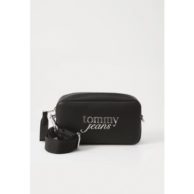 Image of Tommy Jeans BOLD Script Camera BAG Cross body bag, Women&#039;s, Size: One Size, Black