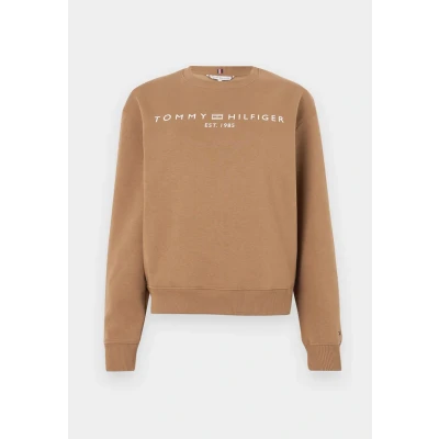 Image of Tommy Hilfiger LOGO Sweatshirt, Women&#039;s, Size: XXS, Hickory