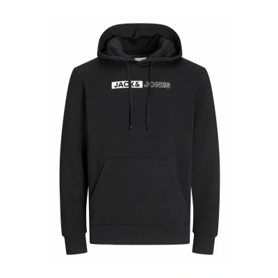 Image of Jack &amp; Jones Jjecorp LOGO PLAY NOOS Hoodie, Men&#039;s, Size: Small, Black