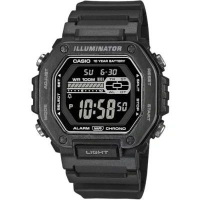 Image of Casio Men&#039;s Digital Quartz Watch with Plastic Strap MWD 110HB 1BVEF, Black, Bracelet