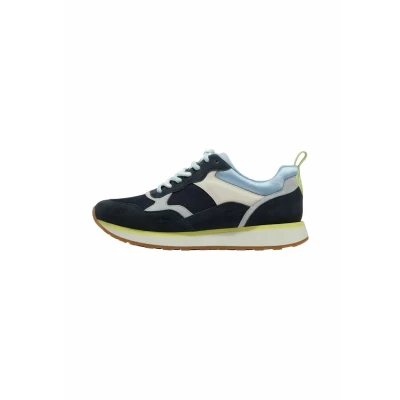 Image of Tamaris Trainers, Women&#039;s, Size: 3.5, Navy comb leather and imitation