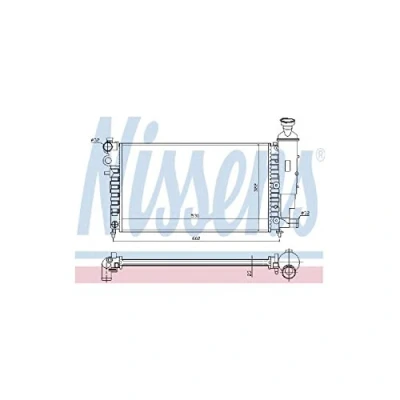 Image of Radiator, engine cooling NISSENS 61276