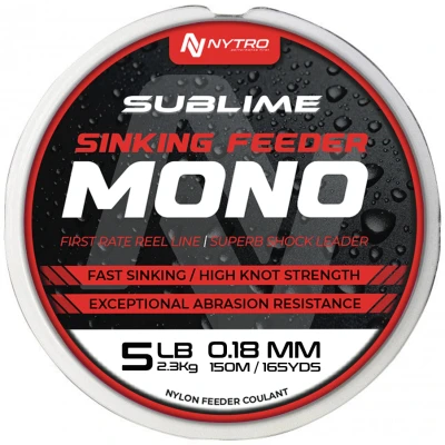 Image of Nytro Sublime Sinking Feeder Mono Nylon 150m 0,18mm (2,3kg) Monofilament