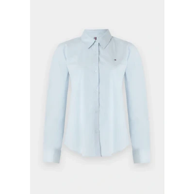 Image of Tommy Hilfiger Women&#039;s L/S Shirt, Blue (Breezy Blue), 42