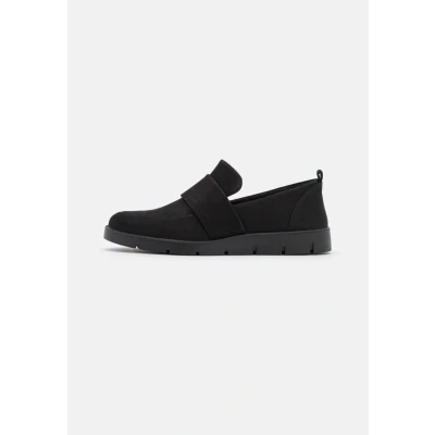 Image of ECCO Bella Loafer Slipons, Women&#039;s, Size: 8 8.5, Black Nubuck