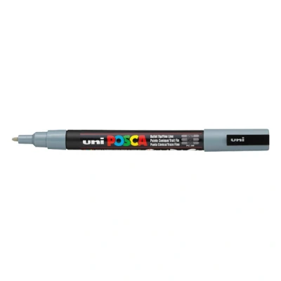 Image of Uni Ball Posca Fine Bullet Tip Marker Grey