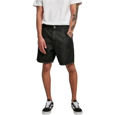 Image of Urban Classics Bermuda Denim shorts, Men&#039;s, Size: 28x32, Black washed