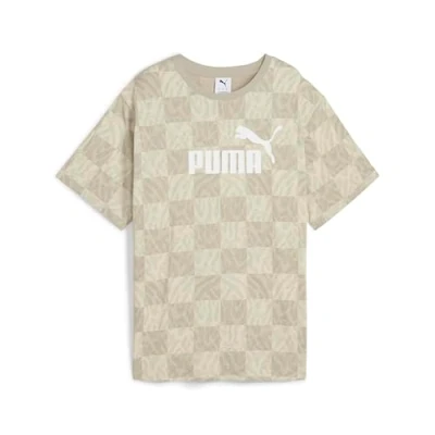 Image of Puma Graphic Relaxed Print Tshirt, Women&#039;s, Size: XL, Alpine snow