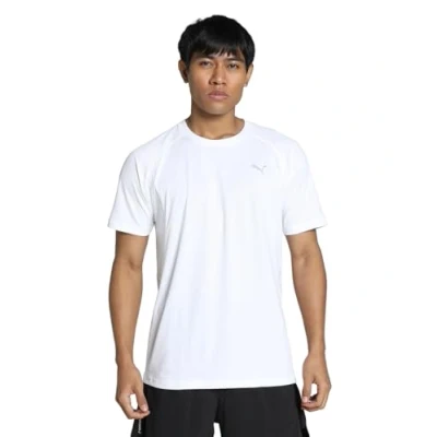 Image of Puma RUN Velocity TEE Sports Tshirt, Men&#039;s, Size: Small, White