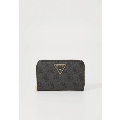 Image of Guess Laurel ZIP Around Wallet, Women&#039;s, Size: One Size, Dark grey