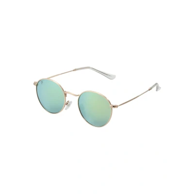 Image of CHPO LIAM Unisex Sunglasses goldcoloured/green mirror, Size: One Size, Gold coloured/green mirror