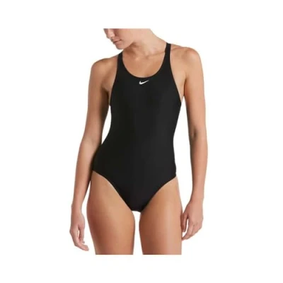 Image of Nike Performance Fastback ONE Piece Swimsuit, Women&#039;s, Size: 14, Black