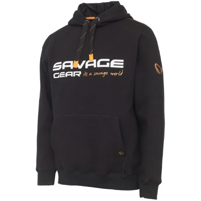 Image of Savage Gear Cosmo Hoodie Black Ink Size L Fishing jumper