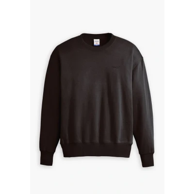 Image of Levi&#039;s Authentic CREW Sweatshirt, Men&#039;s, Size: XS, Black agate