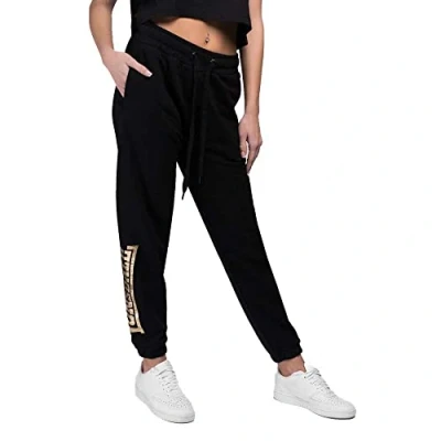 Image of Lonsdale Kerrysdale Tracksuit bottoms, Women&#039;s, Size: Large, Black gold