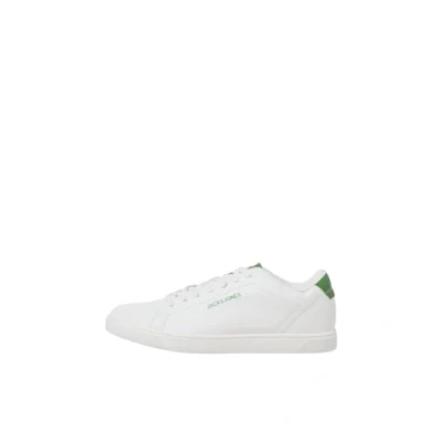 Image of Jack &amp; Jones Jfwboss NOOS Trainers, Men&#039;s, Size: 6, White detail:medium green Synthetics