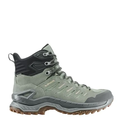 Image of Lowa Innovo GORE TEX MID Hiking shoes, Men&#039;s, Size: 7.5, Seegras/dune Leather and textile