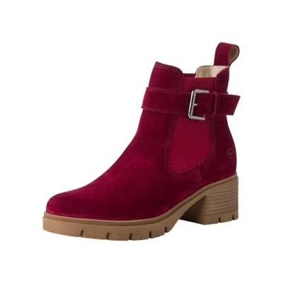 Image of Tamaris Sportliche MIT Touchit Classic ankle boots, Women&#039;s, Size: 6, Red Leather