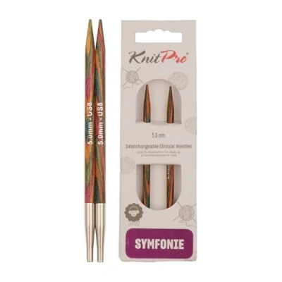 Image of KnitPro 5 mm Symfonie Interchangeable Normal Circular Needles, Multi Color