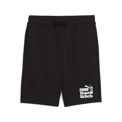 Image of Puma MID90S LONG Unisex Sports shorts for kids, Size: 16y (15 16y), Black