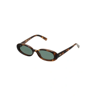 Image of Le Specs Outta LOVE Sunglasses, Women&#039;s, Size: One Size, Brown/green