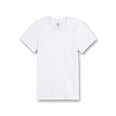 Image of Sanetta Girls Undershirt Half Sleeve High Quality and Sustainable for Made of Organic Cotton Underwear