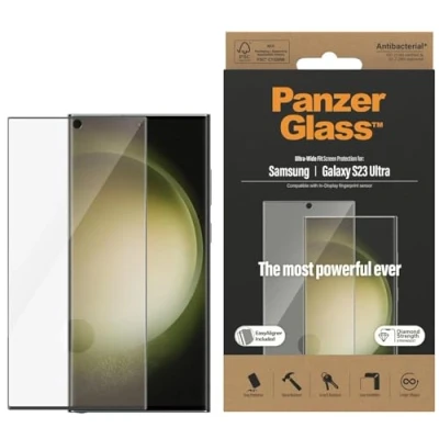 Image of Panzerglass Tempered Glass Edge To Screen Protector Samsung Galaxy S23 Ultra
