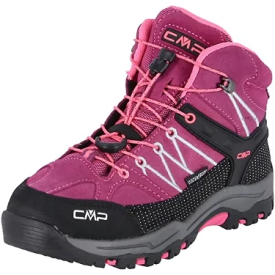 Image of CMP KIDS Rigel MID Trekking shoes WP Unisex Hiking for kids, Size: 11K, Berry/pink fluo Leather and textile