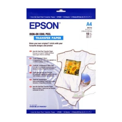Image of Epson S041154 Iron On transfer Paper A4, 10 sheets (original Epson)