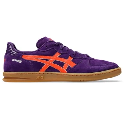 Image of Asics Sportstyle Skyhand OG Unisex Trainers, Size: 6.5, Midnight plum/koi Buckskin / suede