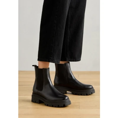 Image of Tamaris Women&#039;s 1 25404 41 chelsea, Black Leather, 8 UK