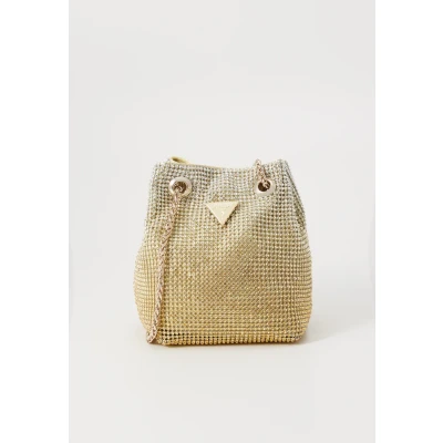 Image of Guess Zalina Pouch Cross body bag goldcoloured, Women&#039;s, Size: One Size, Gold/coloured