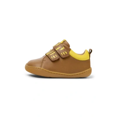 Image of Camper Unisex Kid&#039;s Peu Cami K800405 First Walker Shoe, Medium Brown 051 Tws, 8.5 UK Child