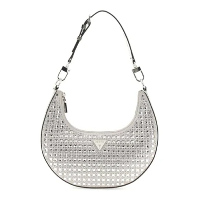 Image of Guess LUA Small HOBO Across body bag silvercoloured, Women&#039;s, Size: One Size, Silver coloured