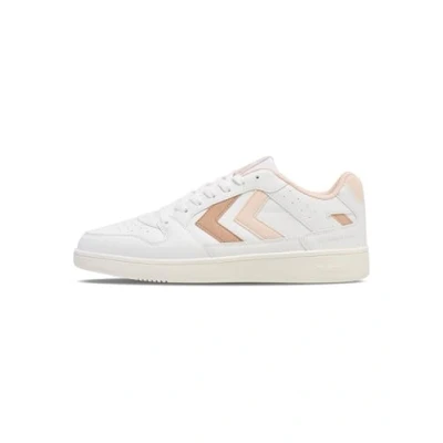 Image of Hummel ST Power PLAY Trainers, Women&#039;s, Size: 5, White soft pink mahogany rose Pu