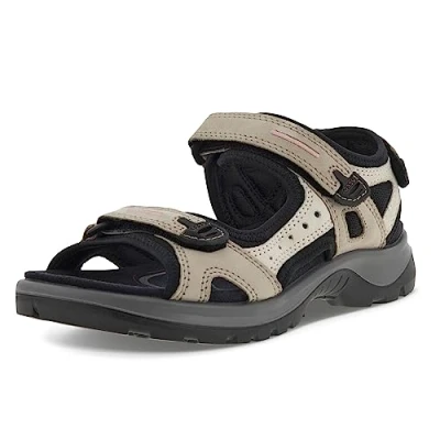 Image of ECCO Offroad Walking sandals, Women&#039;s, Size: 9, Atmosphere/die white Leather and textile