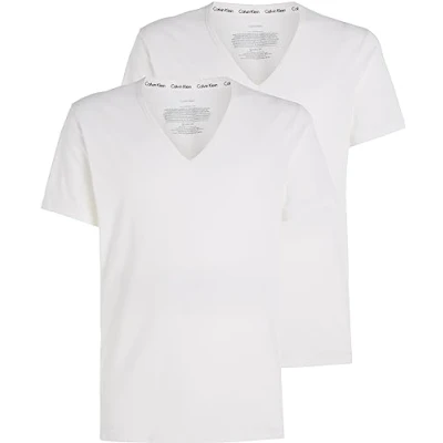Image of Calvin Klein Underwear 2 PACK Undershirt, Men&#039;s, Size: Medium, White