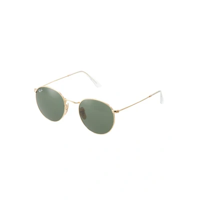 Image of Ray Ban Round Metal Unisex Sunglasses, Size: 50, Grün