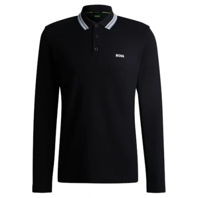 Image of BOSS Men&#039;s Plisy Polo Shirt, Dark Blue409, M