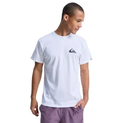 Image of Quiksilver MINI LOGO Unisex Print Tshirt, Size: XS, White