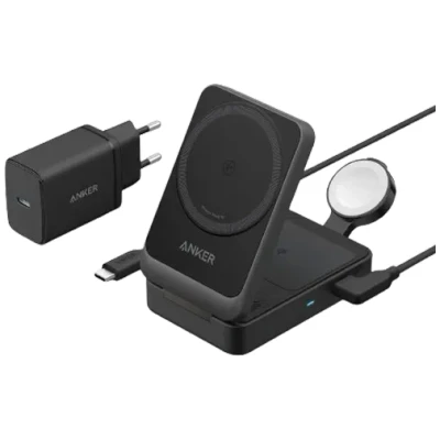 Image of Anker 3 In 1 MagGo Wireless Fast Charger Black