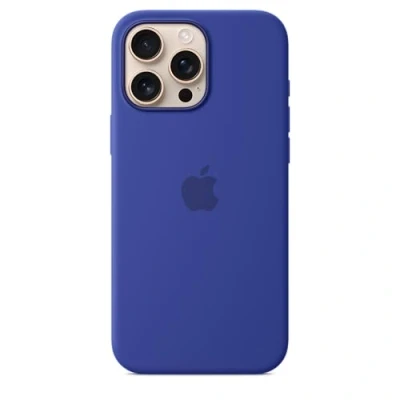 Image of Apple Silicone Back Cover Blue MagSafe iPhone 16 Pro Max