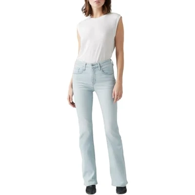Image of Levi&#039;s Women&#039;s 726 High Rise Flare Jeans, Flip Through, 28W / 30L